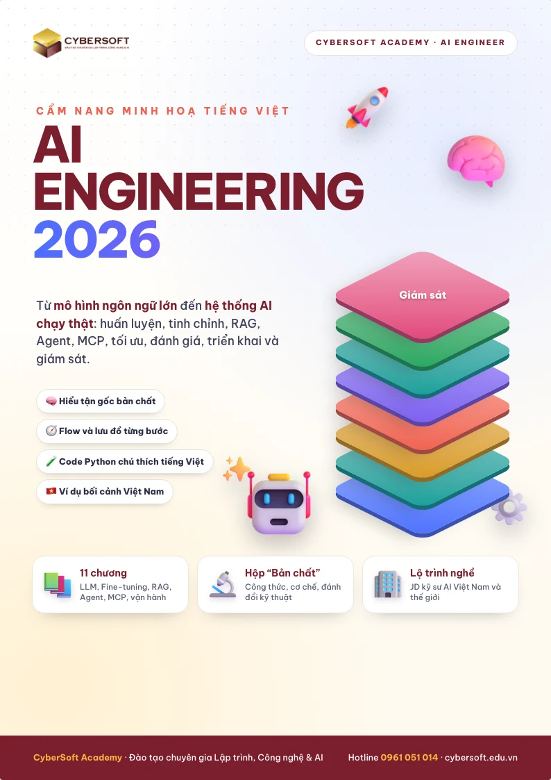 Bìa cẩm nang AI Engineering 2026 của CyberSoft