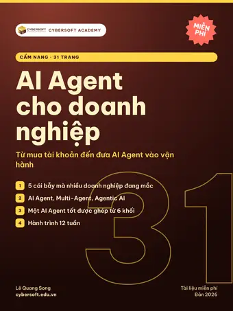Bìa Cẩm nang AI Agent doanh nghiệp