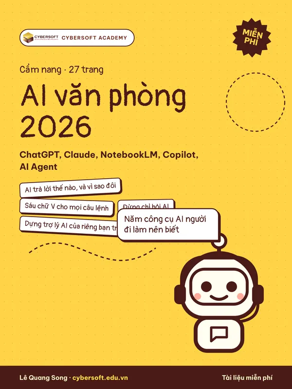 Bìa Cẩm nang AI văn phòng 2026