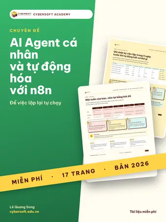 Bìa AI Agent cá nhân và tự động hóa với n8n