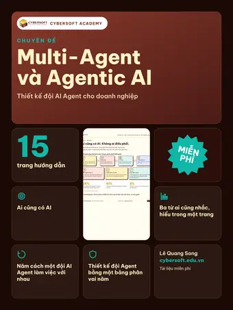 Bìa Multi-Agent và Agentic AI: thiết kế đội AI Agent cho doanh nghiệp