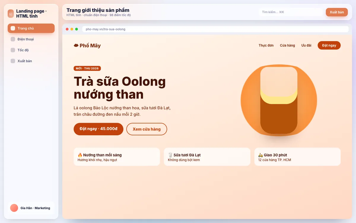 AI Coworker Claude — Trang web giới thiệu sản phẩm