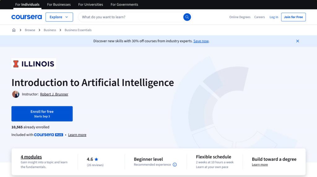 Khóa Học “Introduction to Artificial Intelligence” – Coursera (Google)