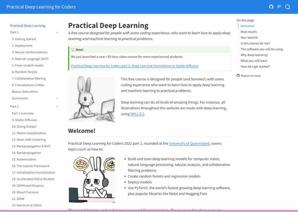 Practical Deep Learning for Coders (Fast.ai)
